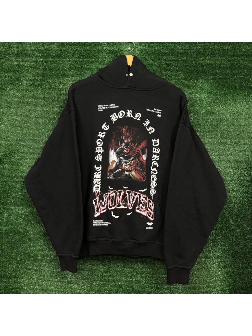 Darc Sport x DC Comics Batman Wolves Club Oversized Hoodie Size Medium